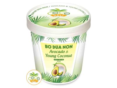 KEM BƠ DỪA NON 473ml (16oz)